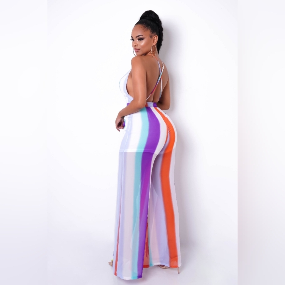 NEW! Multicolor Halter Jumpsuit